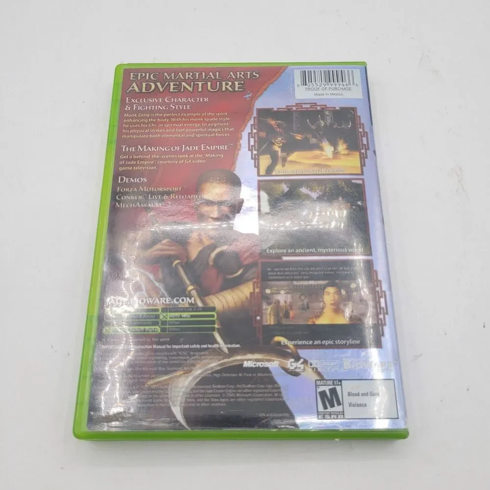 Jade Empire Limited Ed‎ Xbox With Bonus Disc - (See Pics)